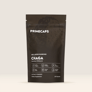 RIMECAPS Chaga mushroom supplement pouch, premium organic stand-up packaging