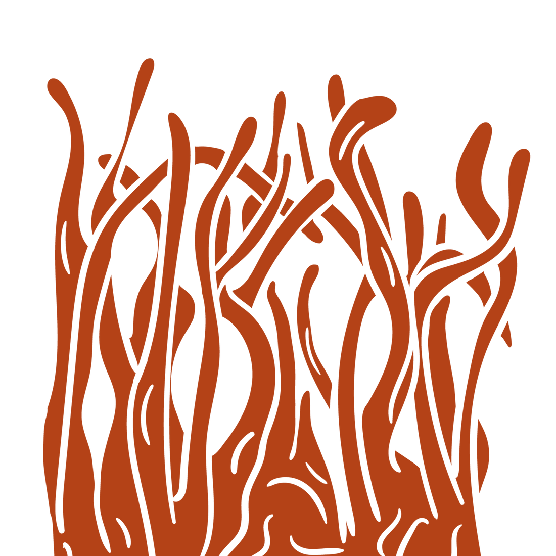 Cordyceps m. mushroom icon used in PRIMECAPS products, tall thin orange strands illustrated on a transparent background.